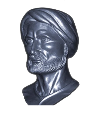Buste d'Ibn Khaldoun (1332–1406), penseur fondateur